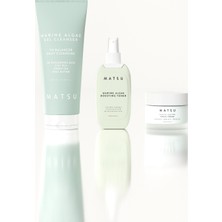 Matsu Temel Günlük Cilt Bakım 3lü Set Jel Temizleyici Tonik ve Peptit Krem