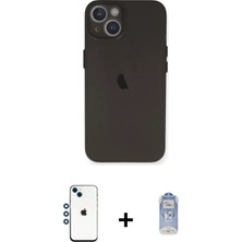 BUTİMAR'S iPhone 14 Yadigar Yansıma Serisi - Siyah Joko Magic 5d Cam + Mavi Shine Kamera Lens