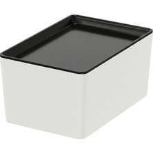 IKEA Siyah Dayanıklı Gardırop Düzenleyici 18X26X8 cm