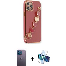 Cepte Toptan iPhone 12 Pro Nova Işık Prime - Siyah 3D Antistatik Seramik Nano Ekran Koruyucu + Mavi Neon Fosforlu Kamera Lens