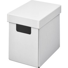 IKEA Beyaz Şık Kapaklı Kutu 18X25X16 cm