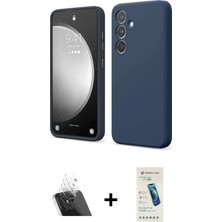 BUTİMAR'S Galaxy A14 4g Kozmos Yansıma Özel Seri - Şeffaf Pasifik Cam Ekran Koruyucu + Şeffaf Kamera Lens Koruma Cam