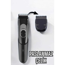 Eco Lounge Saç Sakal Vücut Şarjlı Kablosuz Tıraş Makinesi Profesyonel Paslanmaz Çelik