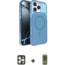 iPhone 16 Pro Max Kutup Doku Serisi - Siyah Joko Magic 5d Hayalet Cam + Gold Pvd Metal Kamera Lens