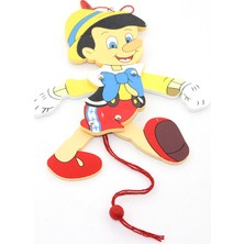 Ttt Ahşap Sallanan Pinokyo Figürü