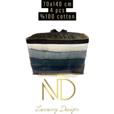 Eco Lounge Nevresim Dünyası 70X140 4'lü Havlu Prime 4