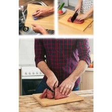 Eco Lounge Metal Saplı Bambu Kesim Panosu