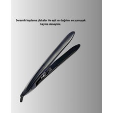 Eco Lounge A Kalite Orijinal 2025 Isı Ayarlı Titanyum Seramik Plakalı Profesyonel Saç Düzleştirici