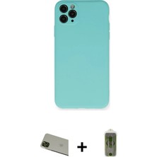 BUTİMAR'S iPhone 11 Pro Max Ahenk Serisi - Siyah Joko Magic 5d Hayalet Cam + Yeşil Rainbow Kamera Lens Koruma Cam