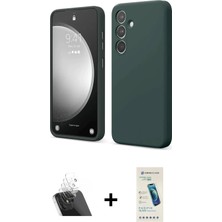 BUTİMAR'S Galaxy A14 4g Kozmos Yansıma Özel Seri - Şeffaf Pasifik Cam Ekran Koruyucu + Şeffaf Kamera Lens Koruma Cam