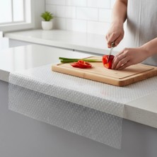 Eco Lounge Şeffaf Pvc Kaydırmaz Raflık Dolap Içi Çekmece Örtüsü 45X300 cm