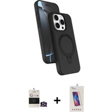 Cepte Toptan iPhone 14 Pro Max Iz Işık Koleksiyonu - Siyah Joko 5d Cam + Gold Bilvis Titan Kamera Lens