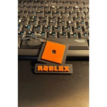 Three Dittle Birds Roblox Logo Anahtarlık Turuncu