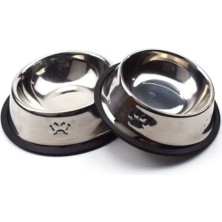 Eco Lounge Paslanmaz Çelik Metal Mama Kabı 18 Cm.