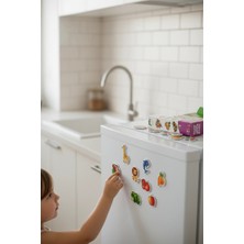 Eco Lounge Manyetik Oyuncak Set Hayvanlar Sebze Meyve Magnetli 56 Parça