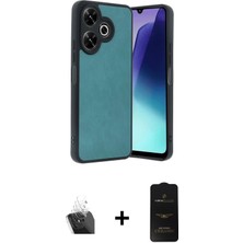 BUTİMAR'S Redmi 13 4g Kıvılcım Işık Serisi - Siyah 6d Antistatik Mat Seramik Hayalet Nano Ekran Koruyucu + Şeffaf Kamera Lens Koruma Cam