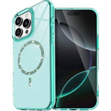 Kordify Newface Apple iPhone 15 Pro Max Uyumlu Live Diamond Magsafe Kapak – Parlak Taşlı Şık Tasarım & Güçlü Manyetik Kılıf
