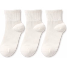 QUALITY WALKING 3'lü Kadın Bambu Çorap Dikişsiz Yumuşak Nefes Alabilen Günlük Konfor Çorap