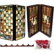 Ttt Özel Tasarlanmış Osmanlı Tavla Ahşap Malzemeden 50x50 cm Ayı Temalı Oyun