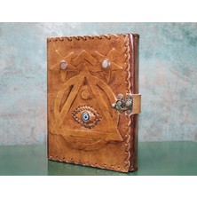 Ttt Taşlı Deri Defter Model 4