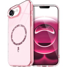 Kordify Newface Apple iPhone 16E Uyumlu Live Diamond Magsafe Kapak – Parlak Taşlı Şık Tasarım & Güçlü Manyetik Kılıf