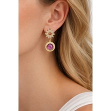 Feyz Tasarım Feyz Celestial Ruby Küpe
