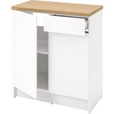 IKEA Beyaz Fonksiyonel Mutfak Dolabı 120 cm