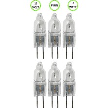 Avarson (6 Adet) Ledvance 12VOLT 10W SARI Işık G4 Duylu (Iğne Bacak) Fırın Ampulü