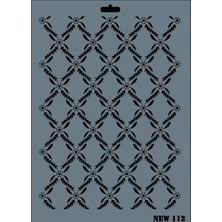 Rich New Seri N-112 Stencil 35X25 cm
