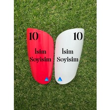 Armadura Kişiye Özel Tekmelik - Renkli-Kırmızı Beyaz - 1 Takım (008)