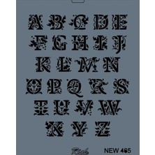 Rich New Seri N-465 Stencil 35X25 cm