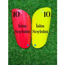 Armadura Kişiye Özel Tekmelik - Renkli-Kırmızı Sarı - 1 Takım (010)