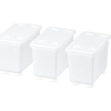 IKEA Beyaz Pratik Kapaklı Kutu 17X10 cm