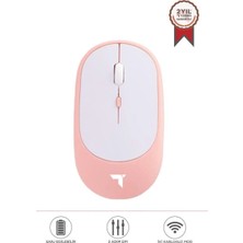 Torima Tm-16 Kablosuz Çift Modlu Sessiz Mouse Fare Pembe
