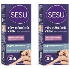 Sesu Tüy Dökücü Krem Hassas Ciltler 40 ml