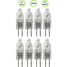 Avarson (8 Adet) Ledvance 12VOLT 10W SARI Işık G4 Duylu (Iğne Bacak) Fırın Ampulü
