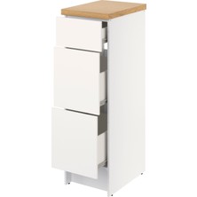 IKEA Beyaz Şık Mutfak Dolabı 40 cm