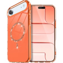 Kordify Newface Apple iPhone 17 Air Uyumlu Live Diamond Magsafe Kapak – Parlak Taşlı Şık Tasarım & Güçlü Manyetik Kılıf