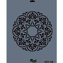 Rich New Seri N-346 Stencil 35X25 cm
