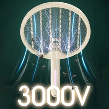 Eco Lounge Tenis Raketi Tipi Masaüstü Olabilen Gece Lambalı Sinek Kovucu,öldürücü Raket