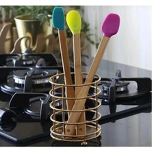 Eco Lounge Silikon Uçlu Isıya Dayanıklı Bambu Spatula 3'lü Set