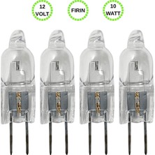 Avarson (4 Adet) Ledvance 12VOLT 10W SARI Işık G4 Duylu (Iğne Bacak) Fırın Ampulü