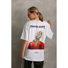 Sivon Wear Kadın Baskılı T-Shirt Kısa Kol Bisiklet Yaka Oversize Rahat Kalıp Günlük Tişört