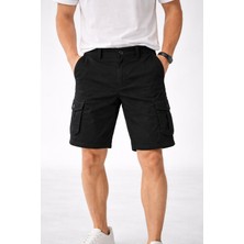 İnce Moda Giyim Erkek Kargo Şort – Çok Cepli, Dayanıklı Kumaş, Modern Kesim (Haki / Siyah / Bej)