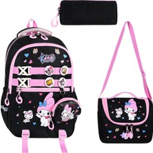 Kız Çocuk Ilkokul Sırt Çantası Ortopedik Su Geçirmez Ergonomik Çok Bölmeli Dayanıklı Hafif