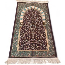 Eleven Markets Ravza Seccade Osmanlı Çiçek Motifli İpeksi  Lux Seccade