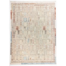 Apex Halı Ambiance 2921 Bej Klasik Desenli Salon Halısı Toz Yapmaz Robot Uyumlu