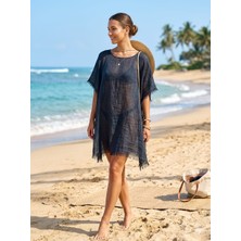 Trend Nexus Yaz Modası Siyah Pareo