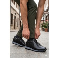 Mehmet Mete 2103 Lisans Rahat Hafif Esnek Lastik Bağcıklı Hakiki Deri Erkek Ayakkabı