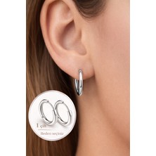 Sacce Scarves & Accessories 316L Çelik Basic Halka Küpe Çifti – Minimal Günlük Küpe Dayanıklı